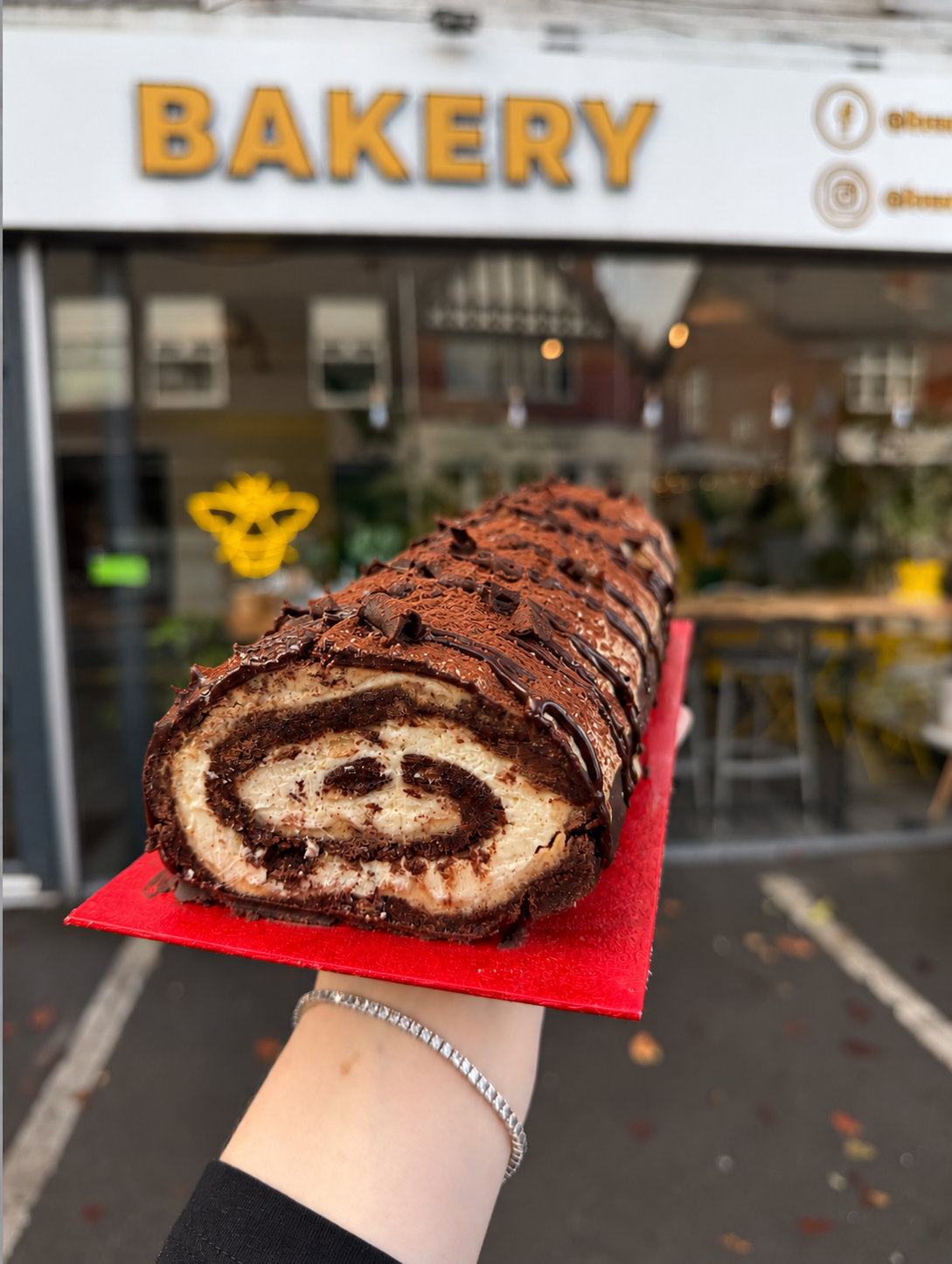 Tiramisu Brownie Yule Log