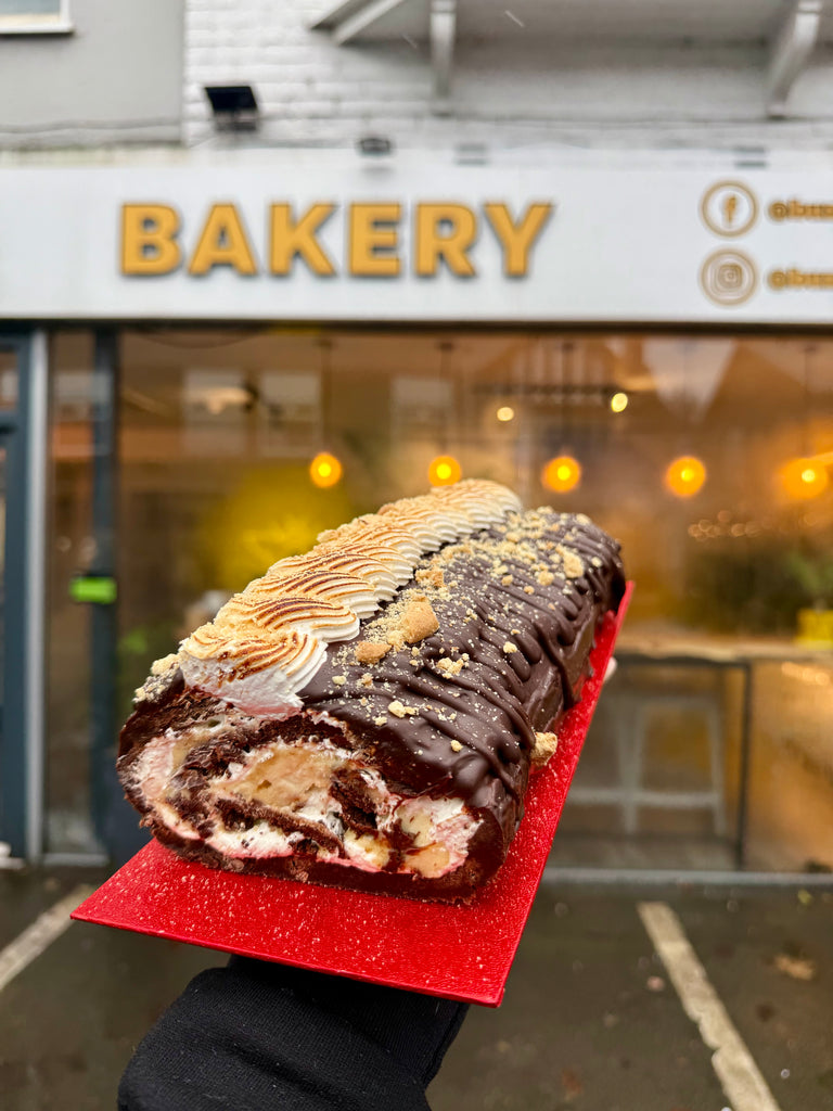 S’mores Brownie Yule Log