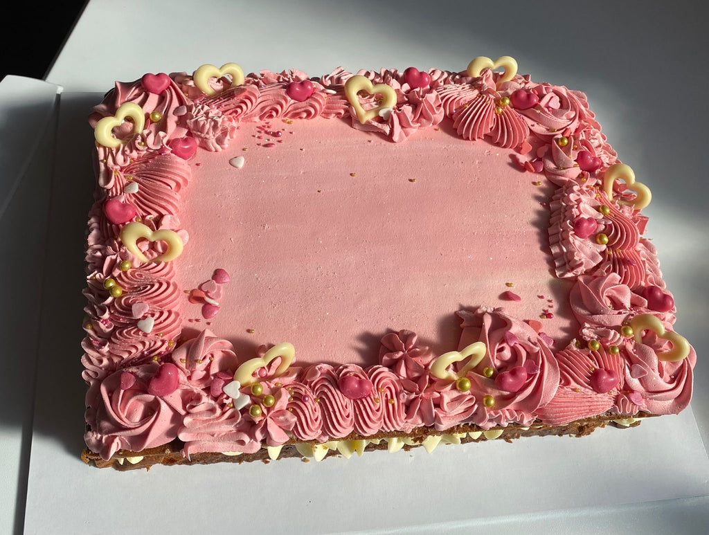 Small Pretty Sheet Cake