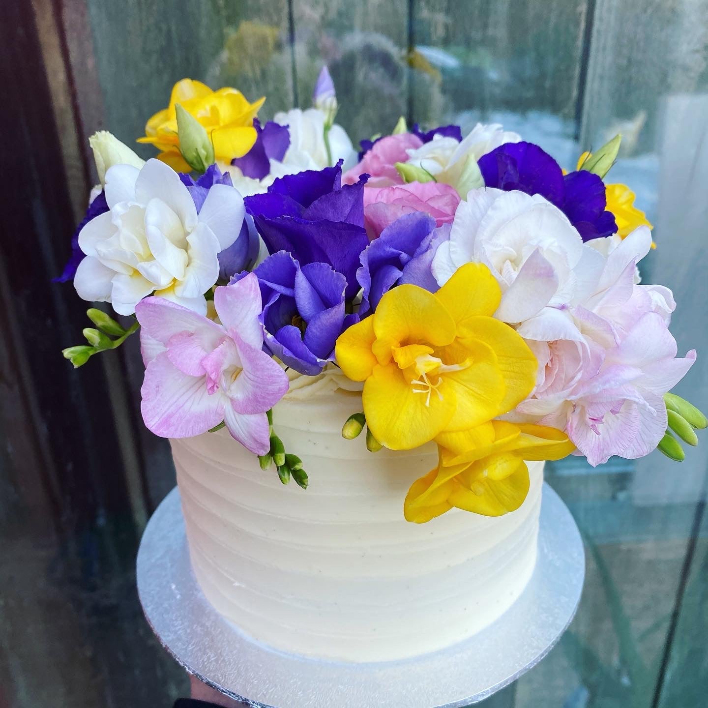 Flower Loaded Cake