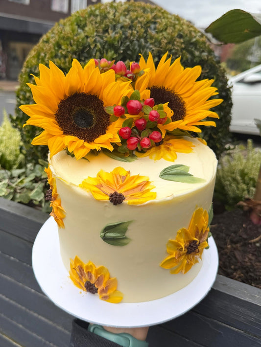 Flower Paint Effect Cake