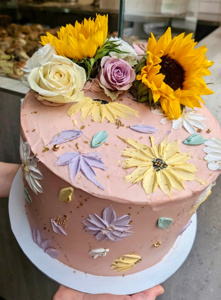 Flower Paint Effect Cake