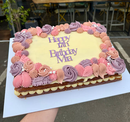 Small Pretty Sheet Cake