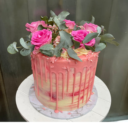 Flower Loaded Cake