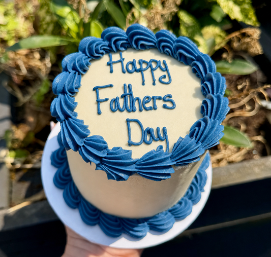 Blue & White Bento Cake
