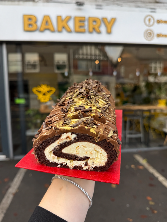 Classic Chocolate Sponge Yule Log (GF)