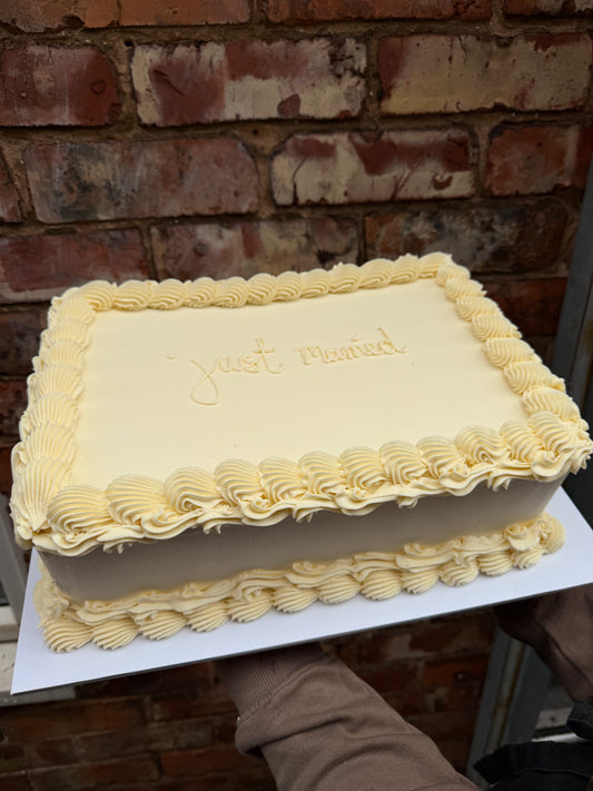Covered Sheet Cake