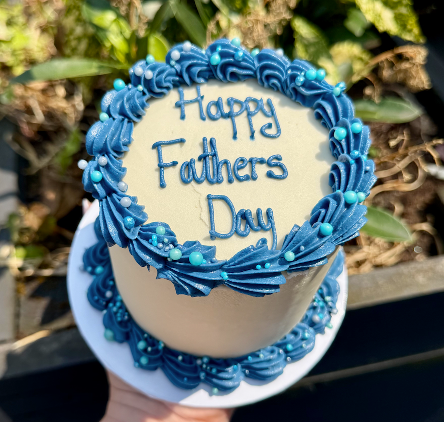 Blue & White Bento Cake