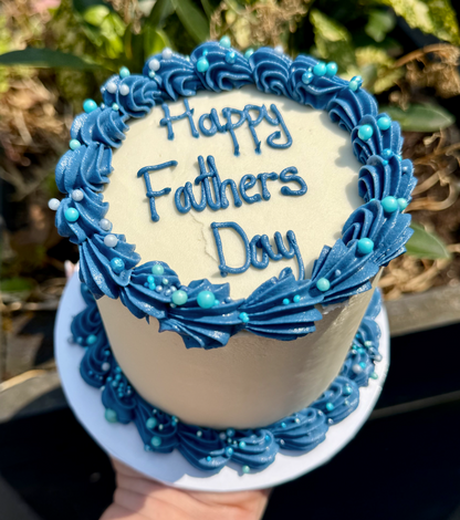 Blue & White Bento Cake