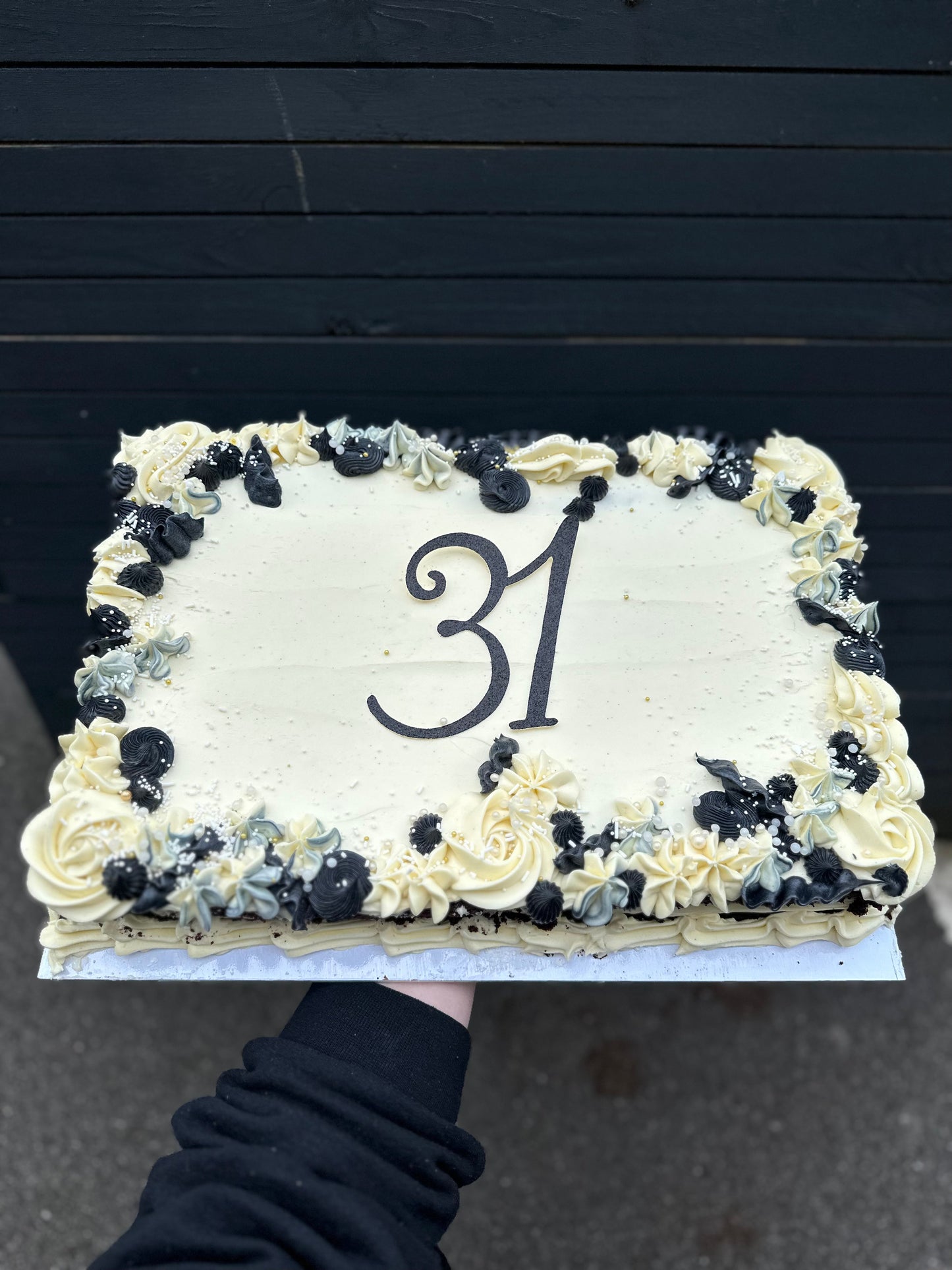 Large Pretty Sheet Cake