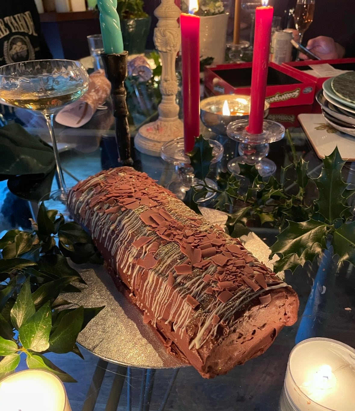 Classic Chocolate Sponge Yule Log (GF)