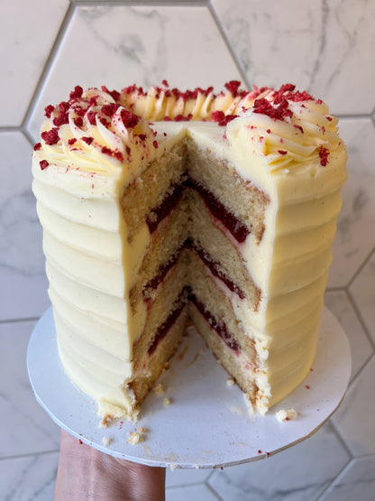 Simple Vanilla & Jam Cake