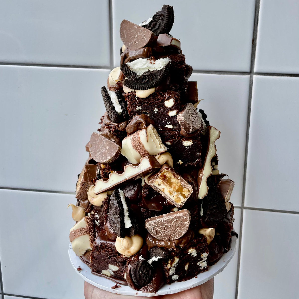 Small Brownie Tower BuzzyCakes