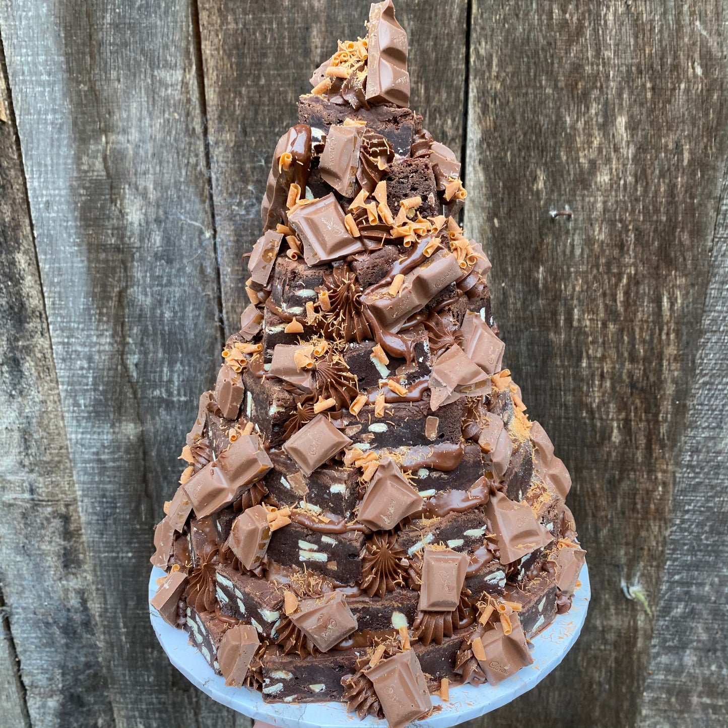 Gluten Free Brownie Tower