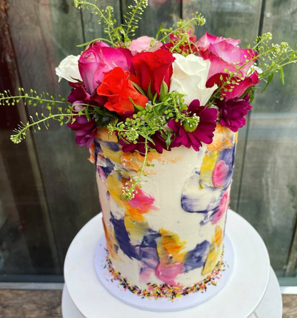 Paint Effect Cake